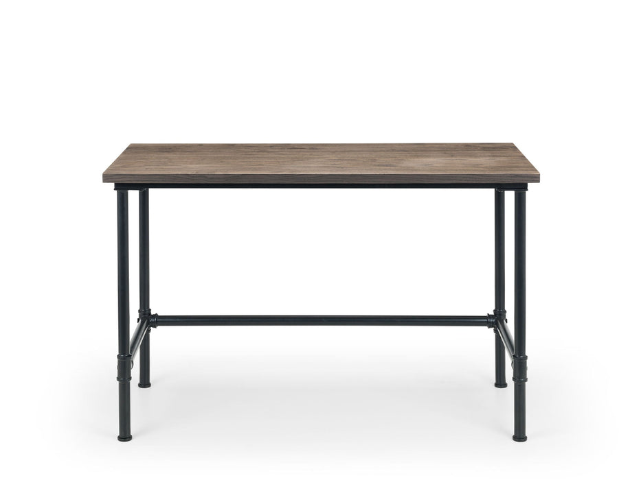 Braxden Desk – Mocha Elm & Black Industrial Pipe Frame - Luminex FurnitureDeskCAR501