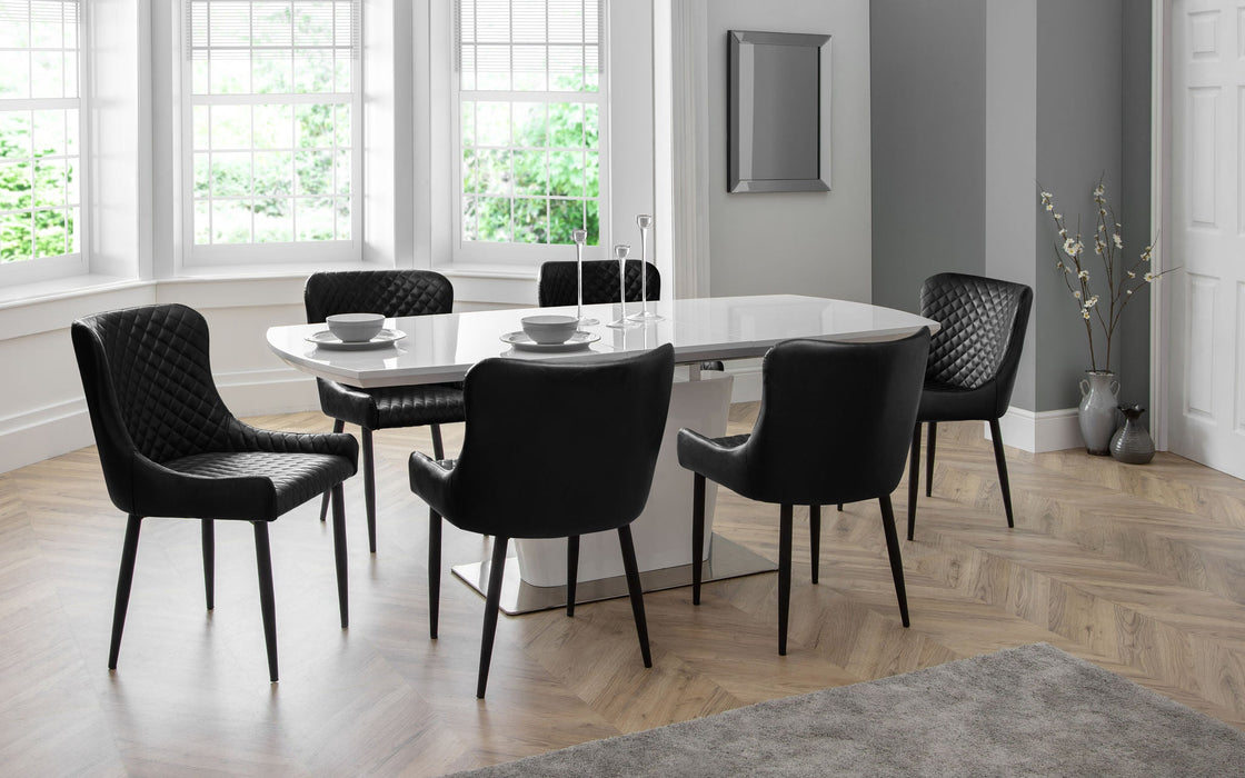 Braylin Faux Leather Dining Chairs Set Of 2 - Brown or Black - Luminex FurnitureChairsLUX104