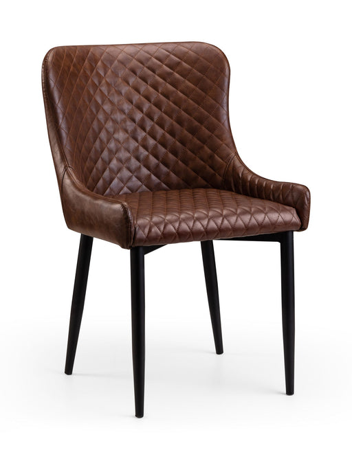 Braylin Faux Leather Dining Chairs Set Of 2 - Brown or Black - Luminex FurnitureChairsLUX105