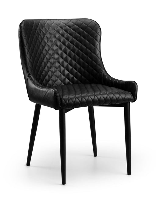 Braylin Faux Leather Dining Chairs Set Of 2 - Brown or Black - Luminex FurnitureChairsLUX105