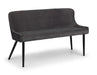 Braylin High Back Velvet Bench – Blue, Mustard, or Grey - Luminex FurnitureBench SeatLUX301