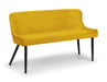 Braylin High Back Velvet Bench – Blue, Mustard, or Grey - Luminex FurnitureBench SeatLUX303