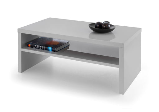 Brecon Grey High Gloss Coffee Table with Shelf - Luminex FurnitureCoffee TableMET005