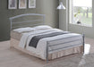 Brennington Bed Silver Metal - Luminex FurnitureBedBRE3