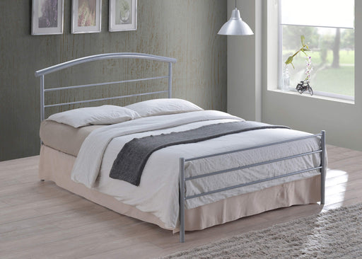 Brennington Bed Silver Metal - Luminex FurnitureBedBRE3