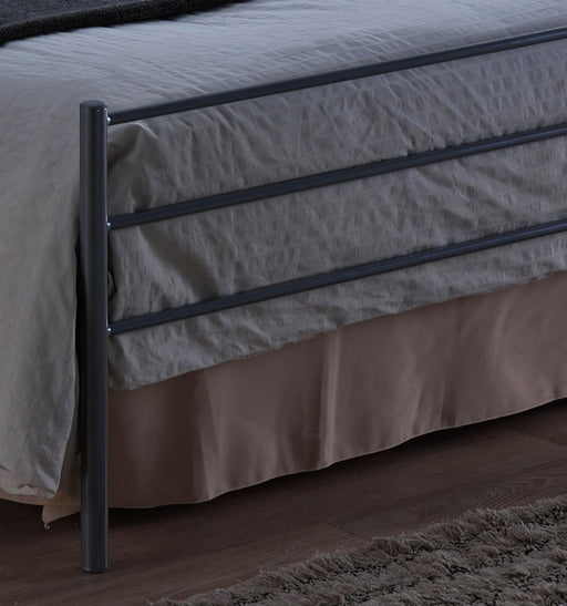 Brennington Bed Silver Metal - Luminex FurnitureBedBRE3