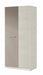 Brentino White & Grey Ash 2 - Door Wardrobe - Luminex FurnitureWardrobe3221