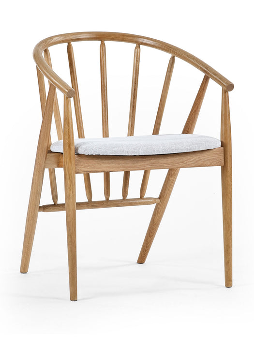 Brian Oak Curved Back Dining Chair - Luminex FurnitureChairsROR001