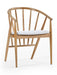 Brian Oak Curved Back Dining Chair - Luminex FurnitureChairsROR001