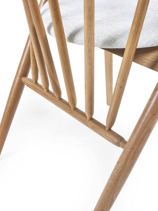 Brian Oak Curved Back Dining Chair - Luminex FurnitureChairsROR001