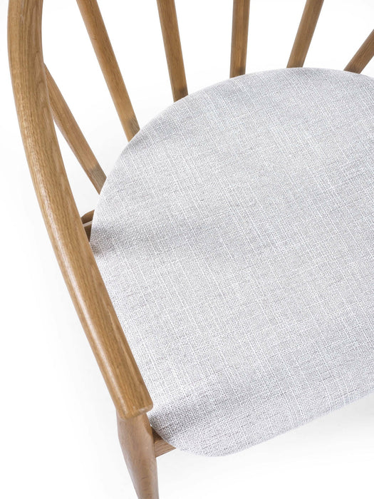 Brian Oak Curved Back Dining Chair - Luminex FurnitureChairsROR001
