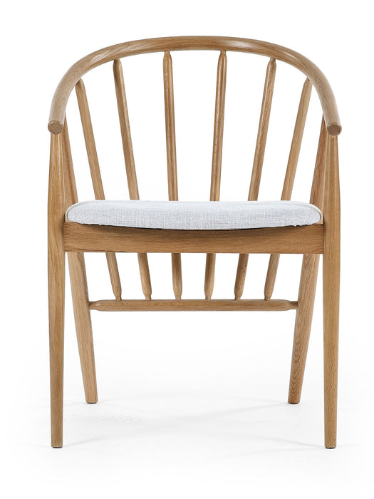 Brian Oak Curved Back Dining Chair - Luminex FurnitureChairsROR001