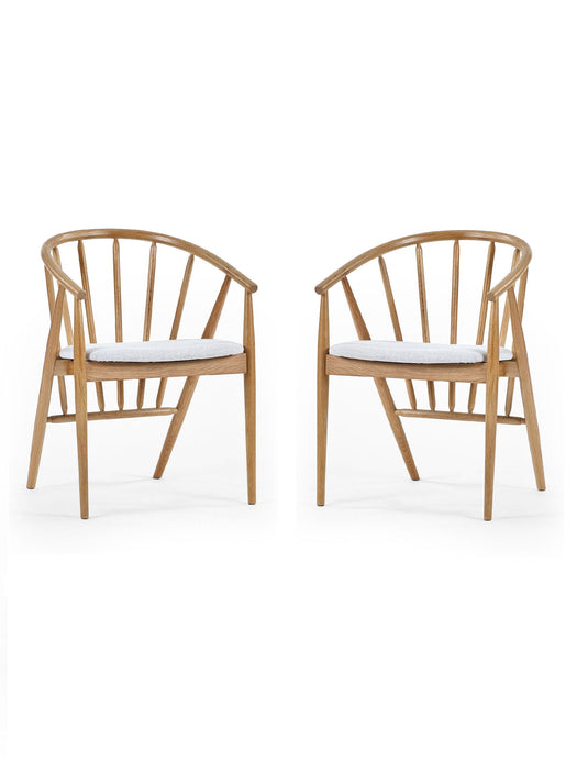 Brian Oak Curved Back Dining Chair - Luminex FurnitureChairsROR001