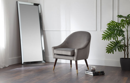 Briar Grey Velvet Armchair with Gold Tipped Oak Legs - Luminex FurnitureOccasional ChairsELL301