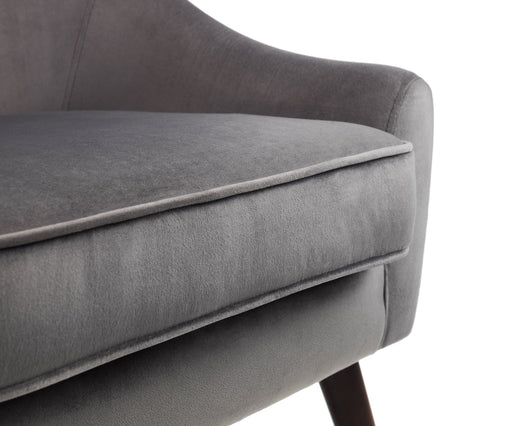 Briar Grey Velvet Armchair with Gold Tipped Oak Legs - Luminex FurnitureOccasional ChairsELL301
