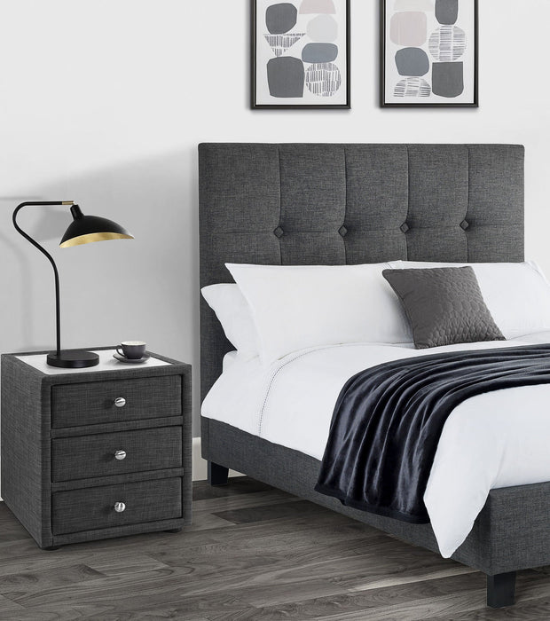 Brielle 3 Drawer Bedside Cabinet - Luminex FurnitureBedside TableSOR301