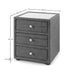 Brielle 3 Drawer Bedside Cabinet - Luminex FurnitureBedside TableSOR301