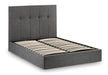 Brielle Ottoman Storage Bed - Slate Linen - Luminex FurnitureFabric BedsSOR201