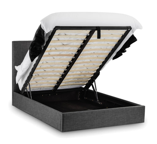 Brielle Ottoman Storage Bed - Slate Linen - Luminex FurnitureFabric BedsSOR202