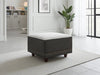 Brionne Grey Footstool – Button - Tufted Velvet & Chenille Design - Luminex FurnitureSofasbella_sofa_grey_footstool