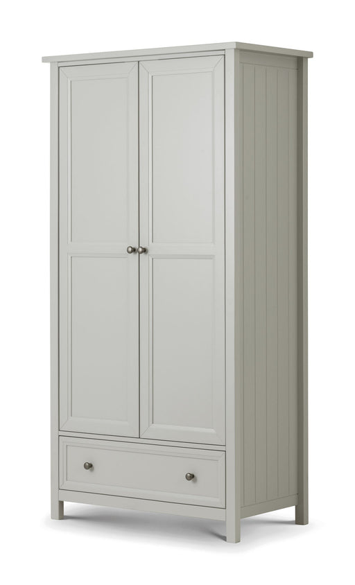 Brixton 2 Door Combination Wardrobe - Dove Grey - Luminex FurnitureWardrobeMAI006