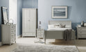 Brixton 2 Door Combination Wardrobe - Dove Grey - Luminex FurnitureWardrobeMAI006