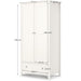 Brixton 2 Door Combination Wardrobe - Surf White - Luminex FurnitureWardrobeMAI106