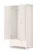 Brixton 2 Door Combination Wardrobe - Surf White - Luminex FurnitureWardrobeMAI106