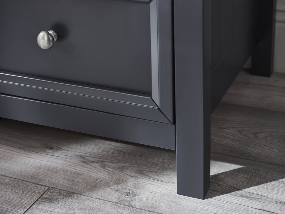 Brixton 3 Door Combination Wardrobe - Anthracite - Luminex FurnitureWardrobeMAI157