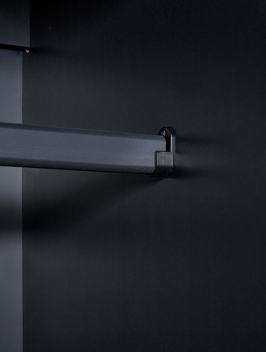 Brixton 3 Door Combination Wardrobe - Anthracite - Luminex FurnitureWardrobeMAI157