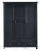 Brixton 3 Door Combination Wardrobe - Anthracite - Luminex FurnitureWardrobeMAI157