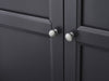 Brixton 3 Door Combination Wardrobe - Anthracite - Luminex FurnitureWardrobeMAI157