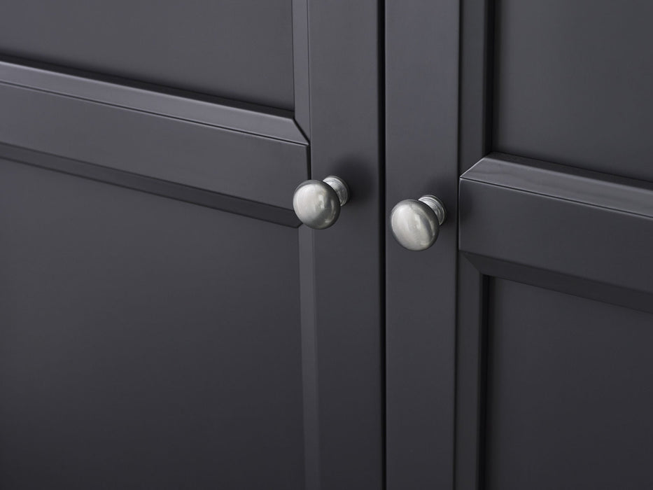 Brixton 3 Door Combination Wardrobe - Anthracite - Luminex FurnitureWardrobeMAI157