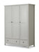 Brixton 3 Door Combination Wardrobe - Dove Grey - Luminex FurnitureWardrobeMAI007