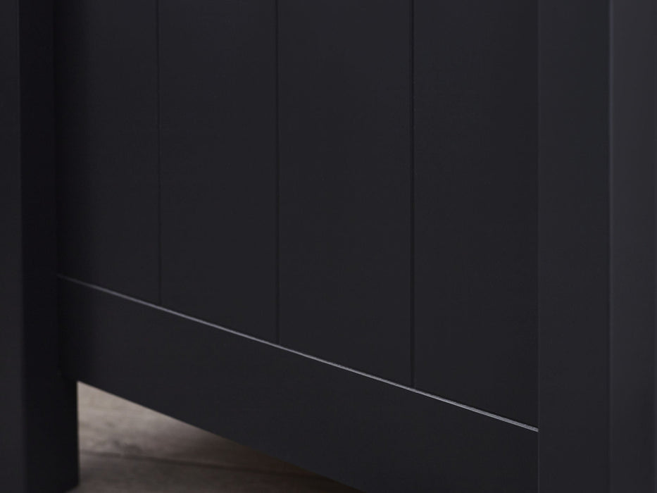 Brixton 3 Drawer Bedside in Anthracite - Luminex FurnitureBedside TableMAI151