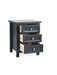 Brixton 3 Drawer Bedside in Anthracite - Luminex FurnitureBedside TableMAI151