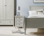 Brixton 3 Drawer Bedside in Dove Grey - Luminex FurnitureBedside TableMAI001