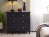 Brixton 3 Drawer Chest – Anthracite New England Style - Luminex FurnitureChest of drawersMAI152