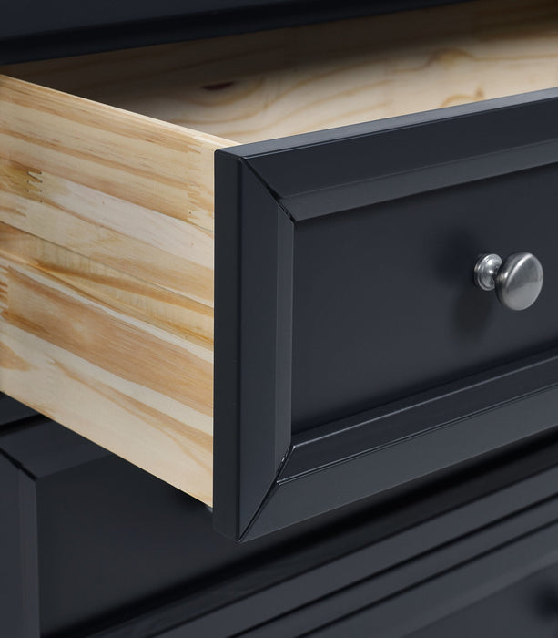 Brixton 3 Drawer Chest – Anthracite New England Style - Luminex FurnitureChest of drawersMAI152