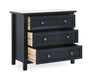 Brixton 3 Drawer Chest – Anthracite New England Style - Luminex FurnitureChest of drawersMAI152