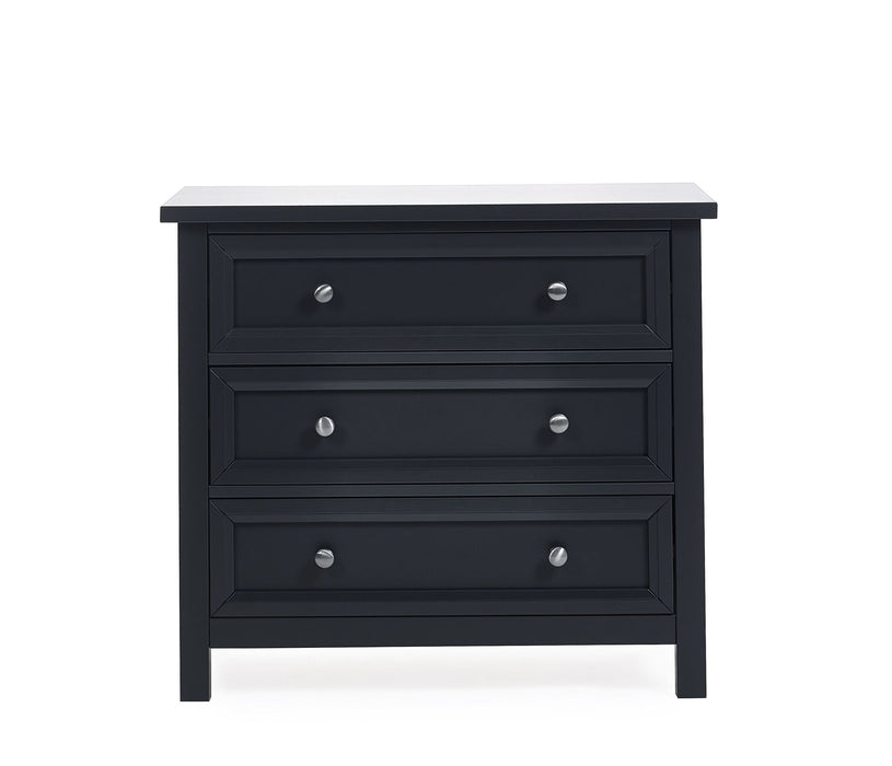Brixton 3 Drawer Chest – Anthracite New England Style - Luminex FurnitureChest of drawersMAI152