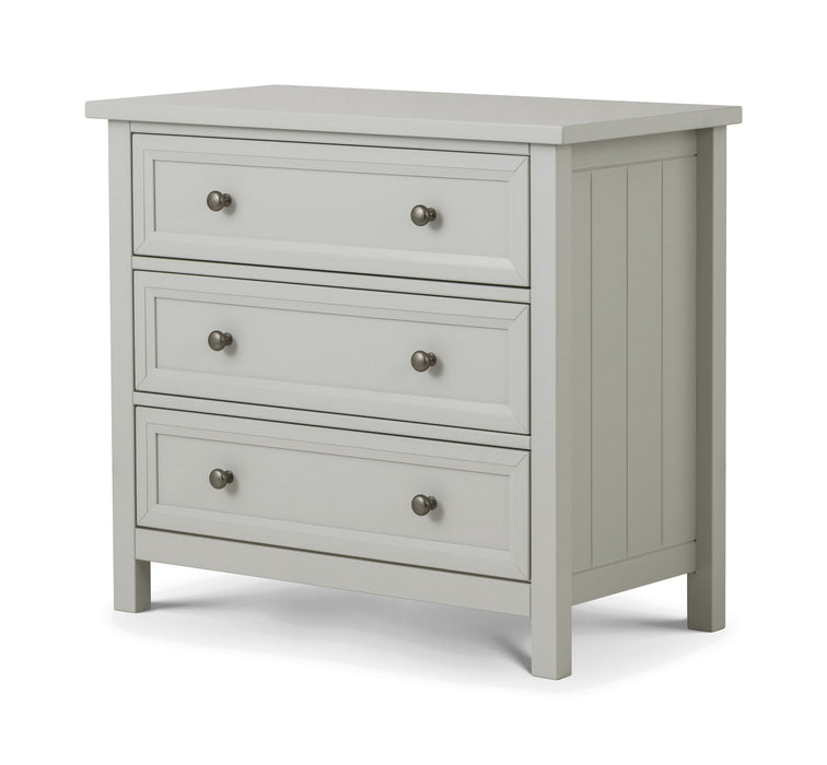 Brixton 3 Drawer Chest in Dove Grey - Luminex FurnitureChest of drawersMAI002
