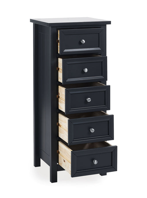 Brixton 5 Drawer Tall Chest - Anthracite - Luminex FurnitureChest of drawersMAI154