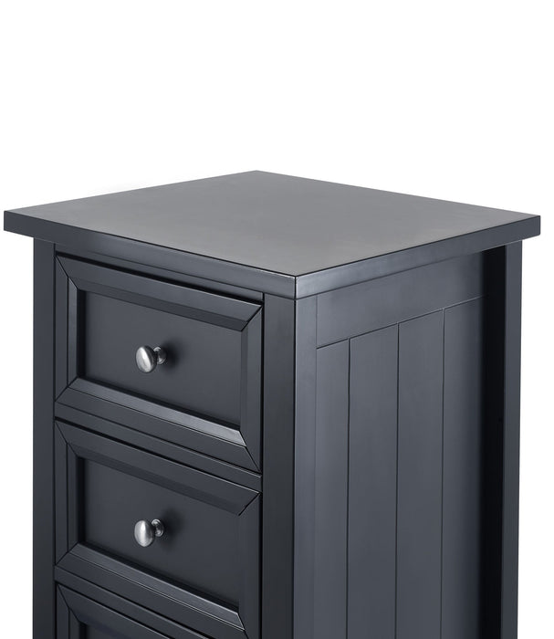 Brixton 5 Drawer Tall Chest - Anthracite - Luminex FurnitureChest of drawersMAI154