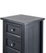 Brixton 5 Drawer Tall Chest - Anthracite - Luminex FurnitureChest of drawersMAI154