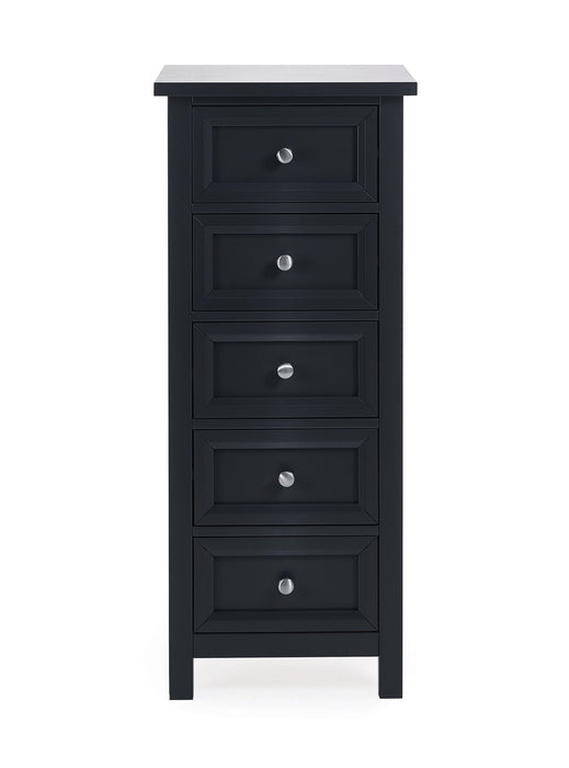 Brixton 5 Drawer Tall Chest - Anthracite - Luminex FurnitureChest of drawersMAI154