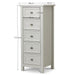 Brixton 5 Drawer Tall Chest - Dove Grey - Luminex FurnitureChest of drawersMAI004