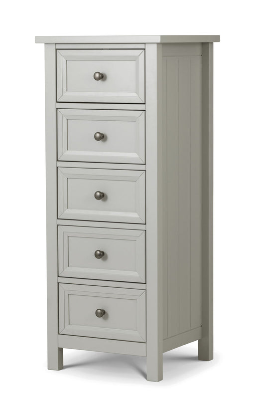 Brixton 5 Drawer Tall Chest - Dove Grey - Luminex FurnitureChest of drawersMAI004