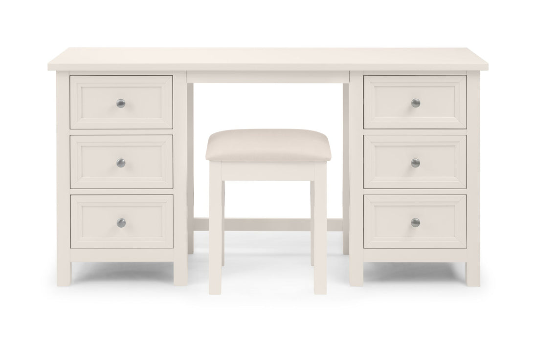 Brixton 6 Drawer Dressing Table - Surf White - Luminex FurnitureDressing TableMAI111