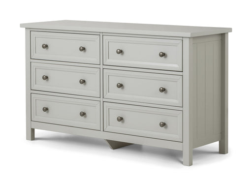 Brixton 6 Drawer Wide Chest - Dove Grey - Luminex FurnitureChest of drawersMAI005